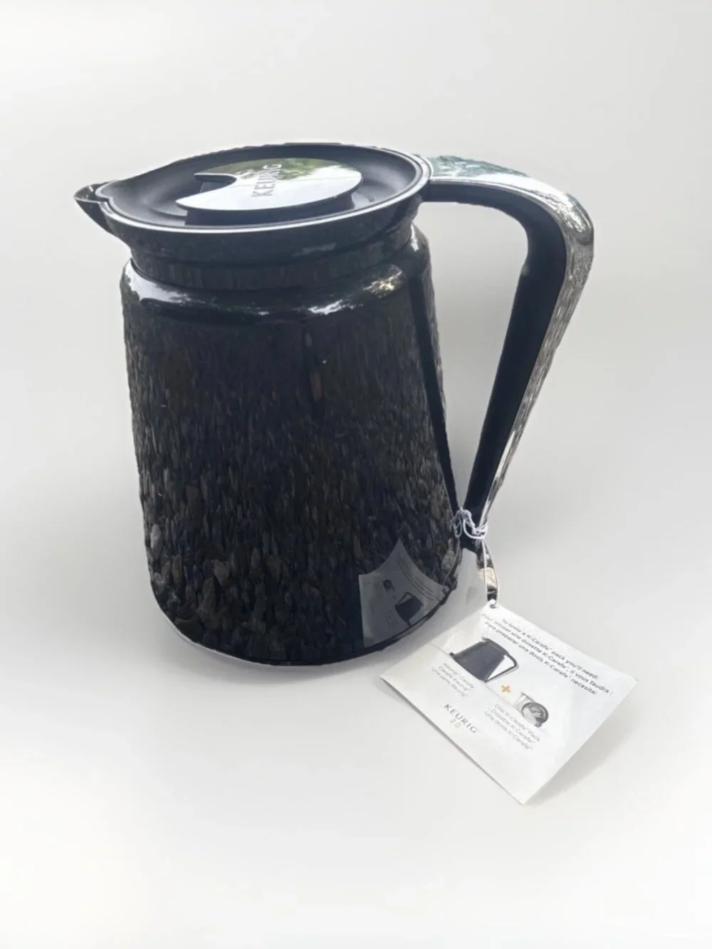 Keurig Hot 2.0 Coffee Pot / Pitcher / Carafe 32 oz (4 cups) Black & Chrome